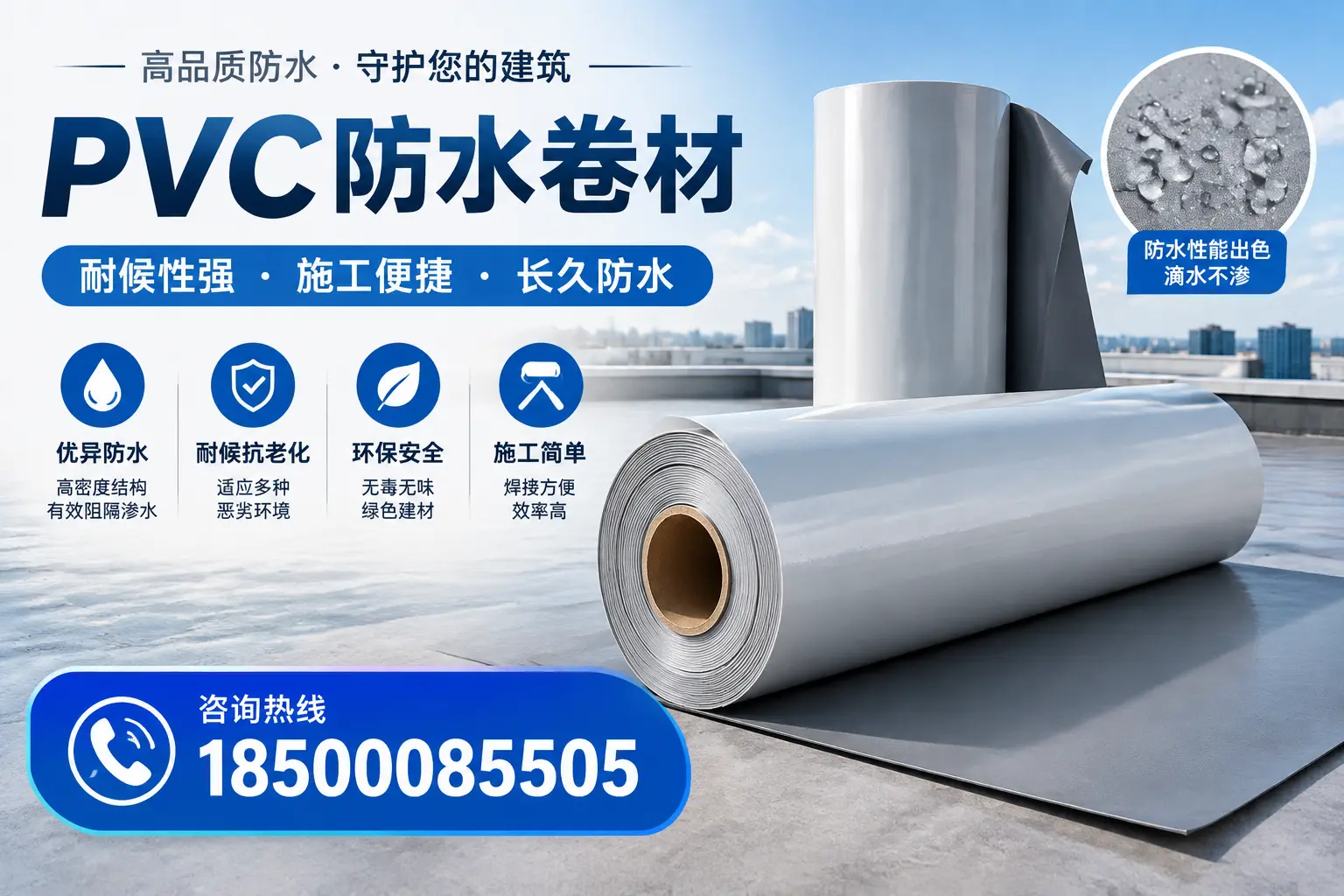 pvc防水卷材在吉安的行业应用前景分析